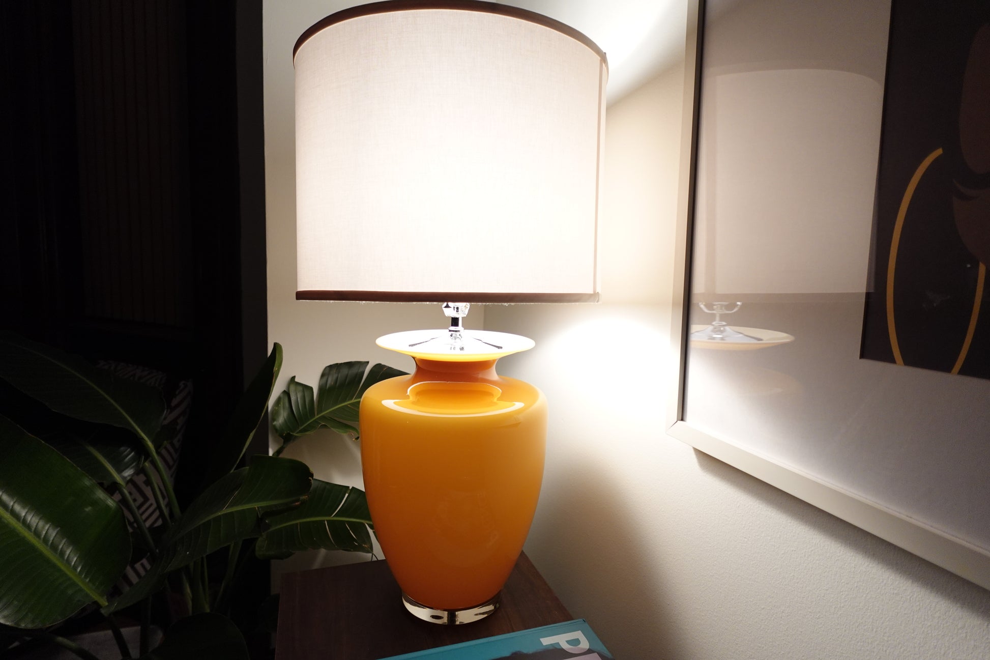 Mustard Yellow Mid Century Vintage Lamp